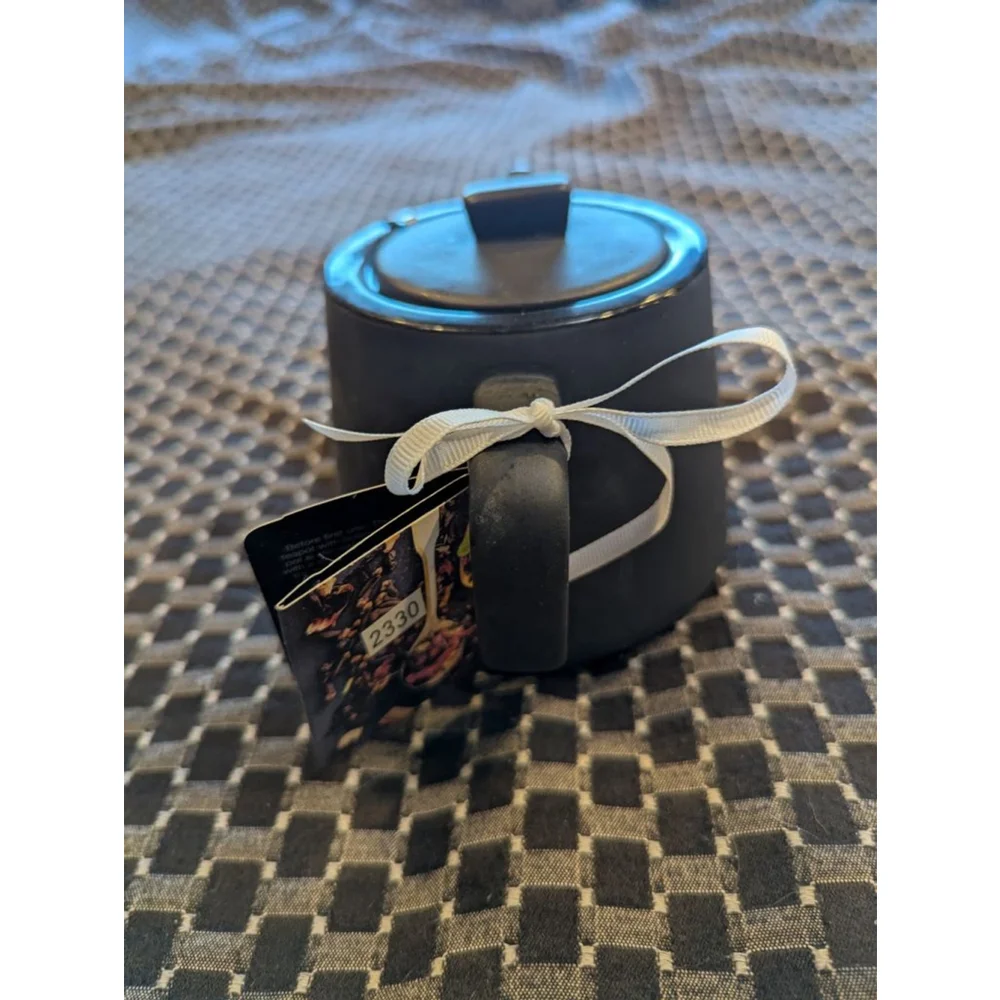 Masterclass Black Teapot with Strainer New with Tags Minimalist
